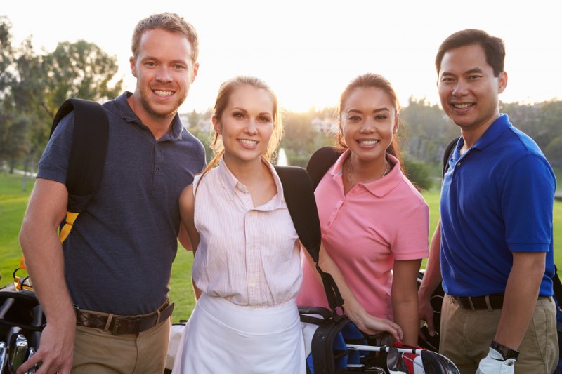 Stock Photo of Golfers