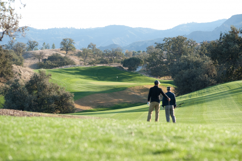 The Oaks Club at Valencia Members playing golf